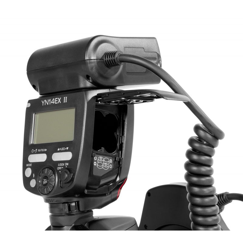 Lampa pierścieniowa Yongnuo YN14EX II gniazdo baterii