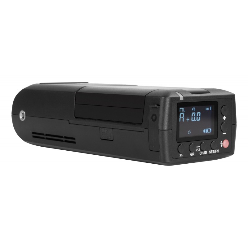 Plenerowa lampa błyskowa Yongnuo YN200 panel sterowania LCD tył