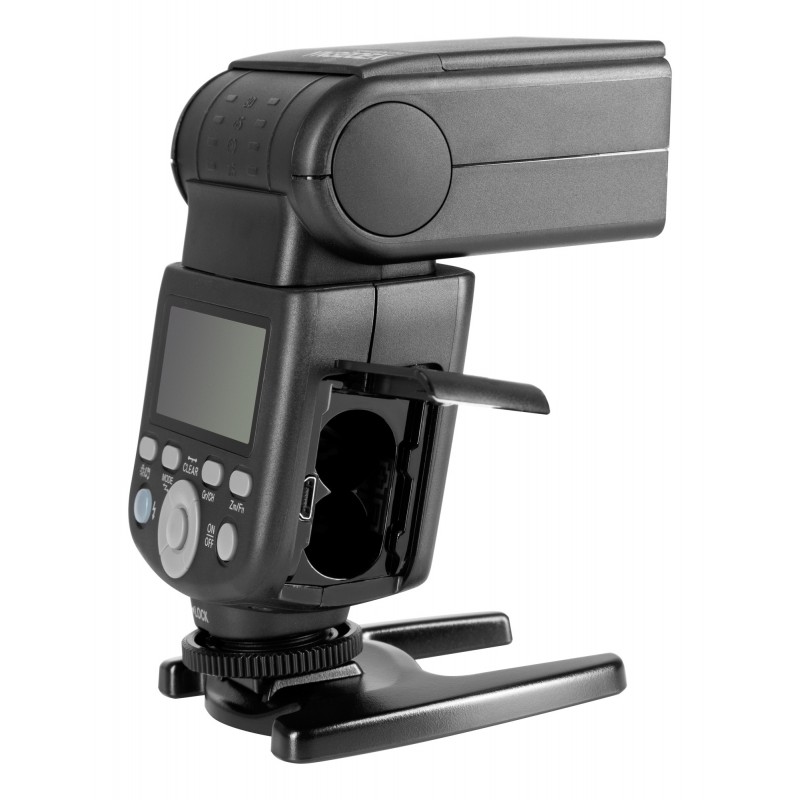 Lampa błyskowa Yongnuo YN320EX do Sony tył gniazdo baterii