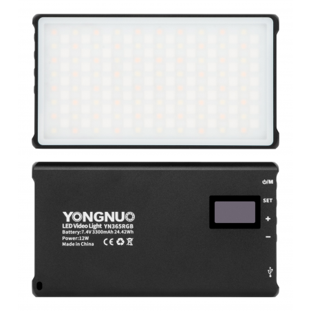 Lampa LED Yongnuo YN365 RGB front tył Lampa LED Yongnuo YN365 RGB front tył