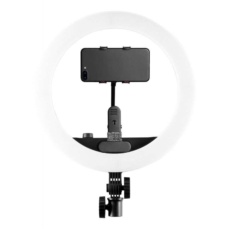 Lampa pierścieniowa LED Yongnuo YN408 zmienna temperatura barwowa mocowanie smartfon