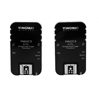 Zestaw dwóch wyzwalaczy radiowych Yongnuo YN622C II do Canon zestaw
