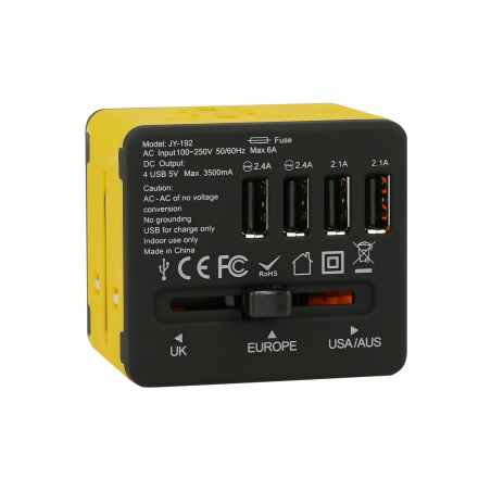 Adapter sieciowy z USB dla podróżujących Superbee JY-192 - czarny - Zdjęcie 2 Adapter sieciowy z USB dla podróżujących Superbee JY-192 - czarny - Zdjęcie 2
