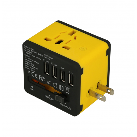 Adapter sieciowy z USB dla podróżujących Superbee JY-192 - czarny - Zdjęcie 3 Adapter sieciowy z USB dla podróżujących Superbee JY-192 - czarny - Zdjęcie 3