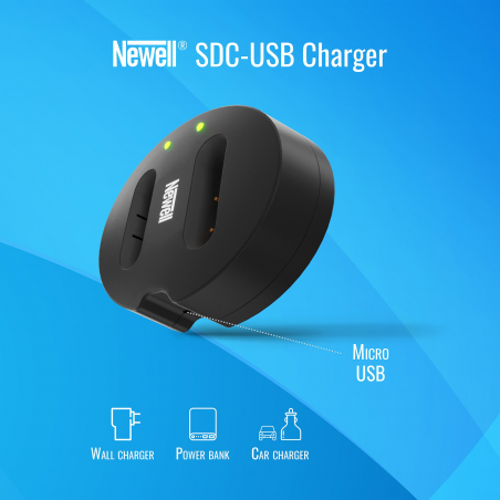 Ładowarka dwukanałowa Newell SDC-USB do akumulatorów NP-BX1 - Zdjęcie 5 Ładowarka dwukanałowa Newell SDC-USB do akumulatorów NP-BX1 - Zdjęcie 5