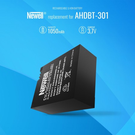 Akumulator Newell zamiennik AHDBT-301 - Zdjęcie 5