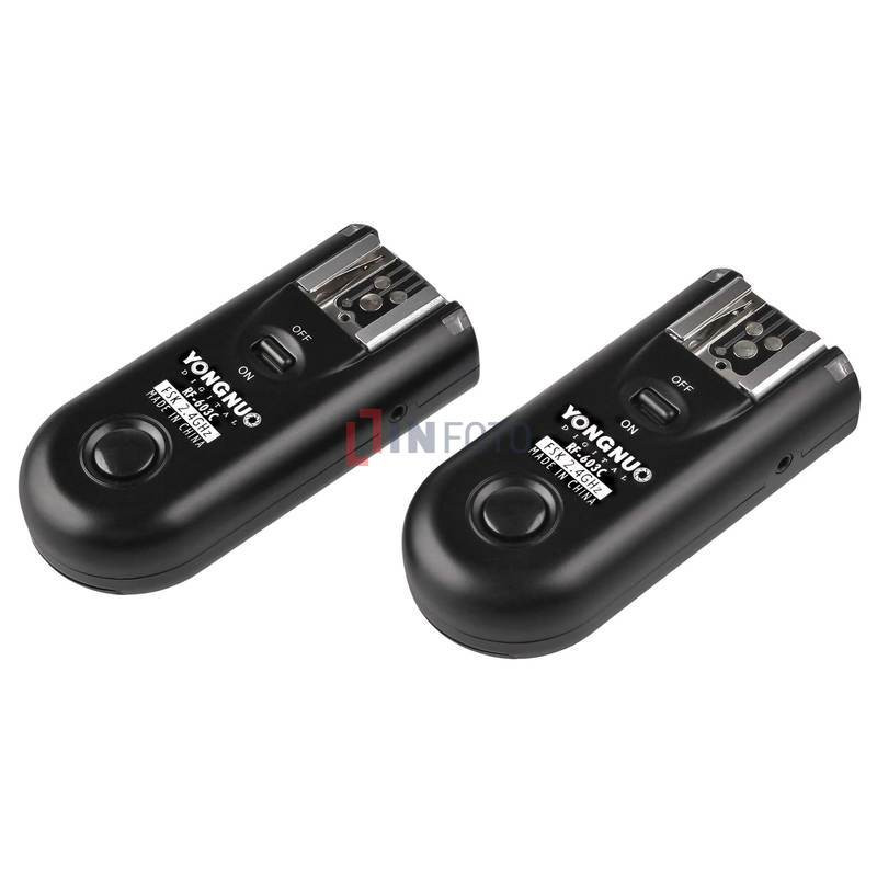 Zestaw dwóch wyzwalaczy radiowych Yongnuo RF603C II z kablem C1 do Canon
zestaw