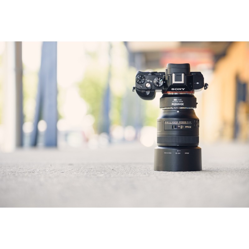 Adapter bagnetowy Commlite CoMix CM-ENF-E1 PRO - Nikon F / Sony E - Zdjęcie 7