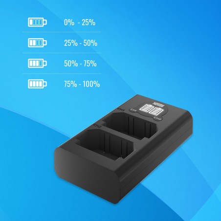 Ładowarka dwukanałowa Newell DL-USB-C do akumulatorów BLN1 - Zdjęcie 7