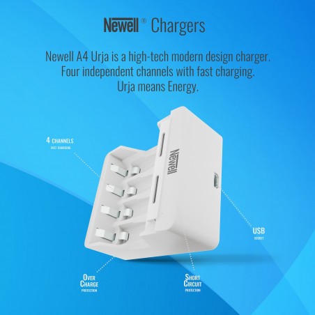 Ładowarka Newell Smart A4 Urja do akumulatorów NiMH - Zdjęcie 5