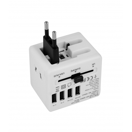 Adapter sieciowy z USB dla podróżujących Superbee JY-192 - biały - Zdjęcie 2 Adapter sieciowy z USB dla podróżujących Superbee JY-192 - biały - Zdjęcie 2