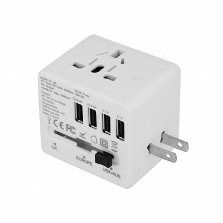Adapter sieciowy z USB dla podróżujących Superbee JY-192 - biały - Zdjęcie 4 Adapter sieciowy z USB dla podróżujących Superbee JY-192 - biały - Zdjęcie 4