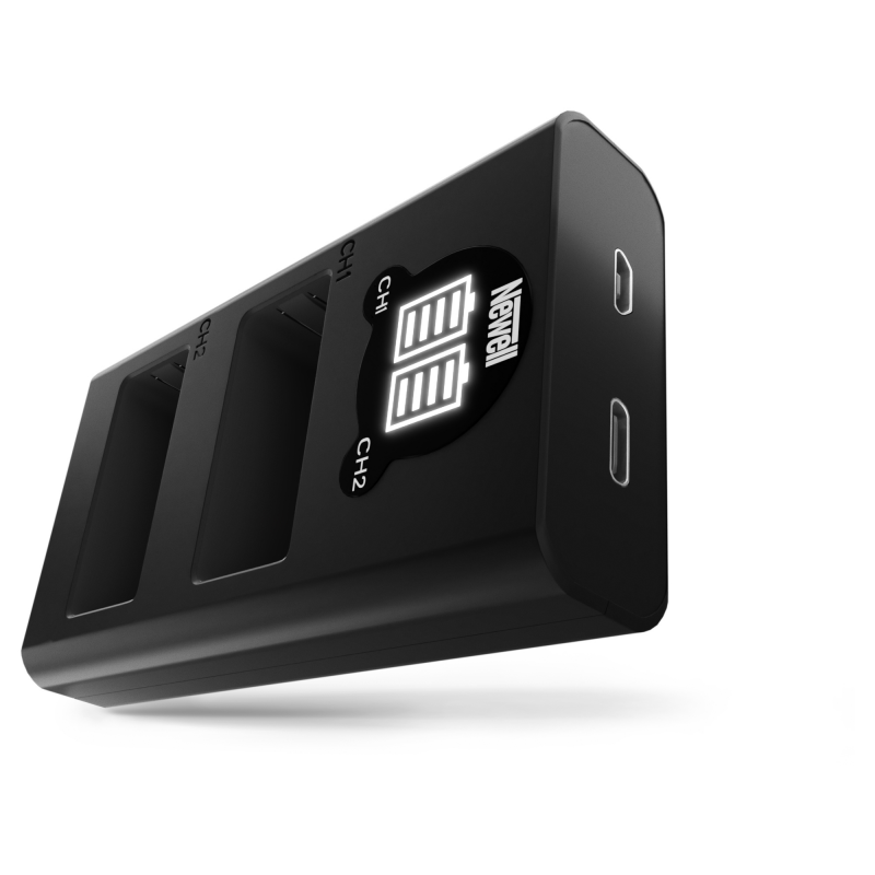 Ładowarka dwukanałowa Newell DL-USB-C do akumulatorów DMW-BLC12 do Panasonic
